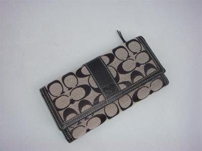 discounted coach wallets - 6k13 black/white